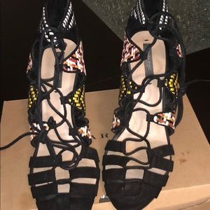 Zara Laced up Heels